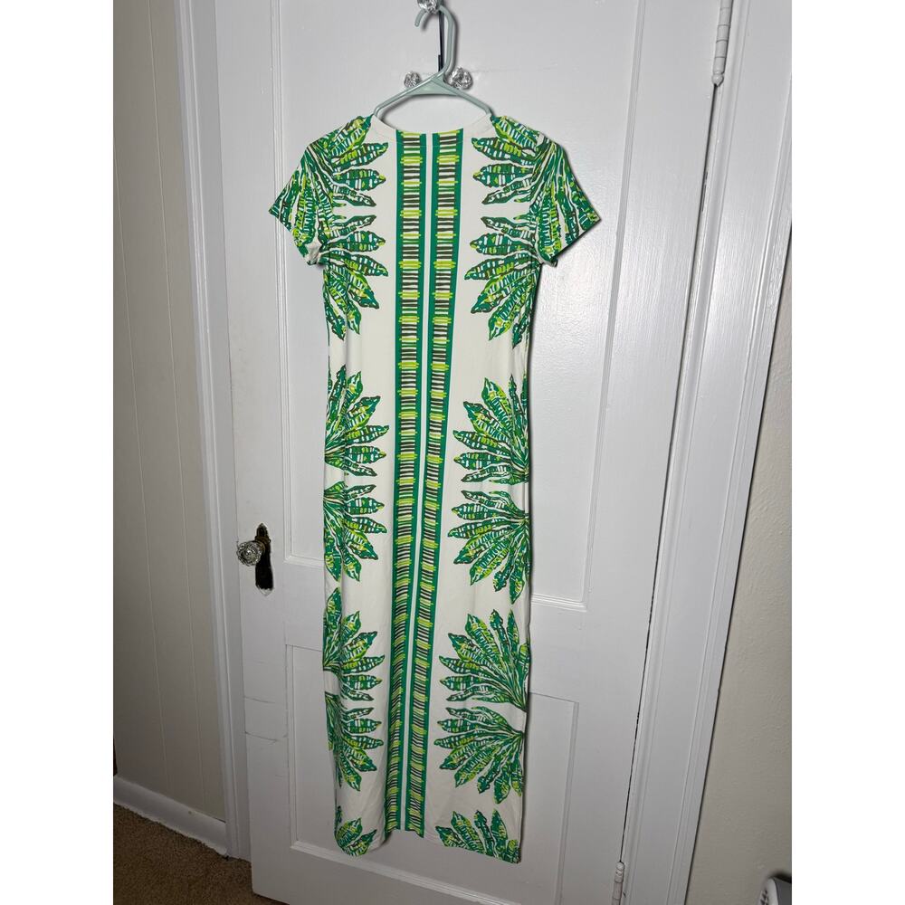 Lilly Pulitzer ChillyLilly Kaden UPF 50 Kitts Green Floral Stretch Maxi Dress XS - Picture 9 of 9